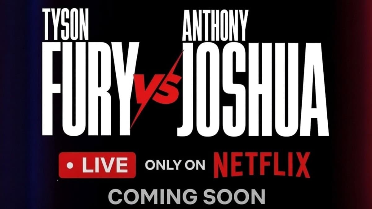 Tyson Fury vs Anthony Joshua Netflix fight graphic